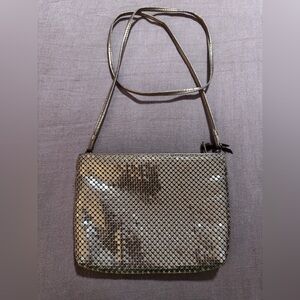 Vintage Beautiful Bueno Gold Chain Mail Evening Shoulder / Crossbody Strap Purse